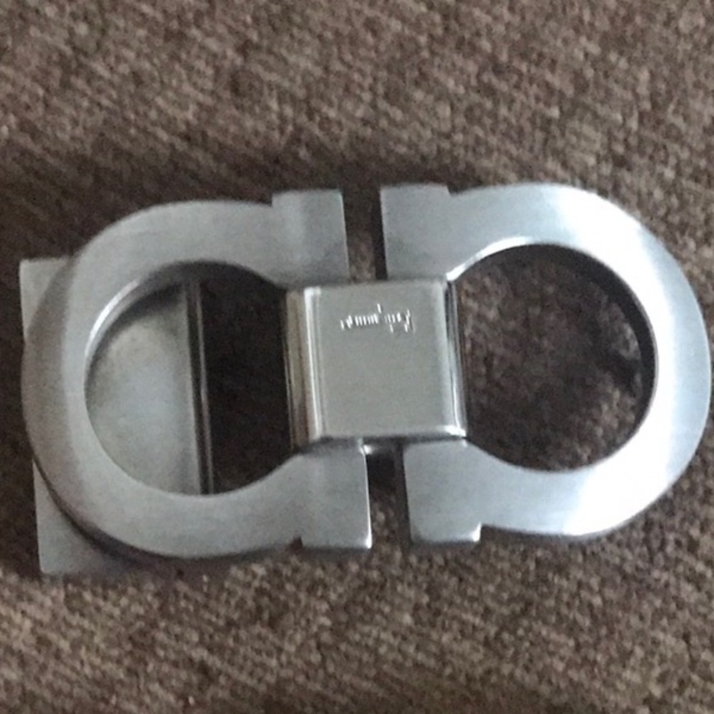 Ferragamo Silver buckle only